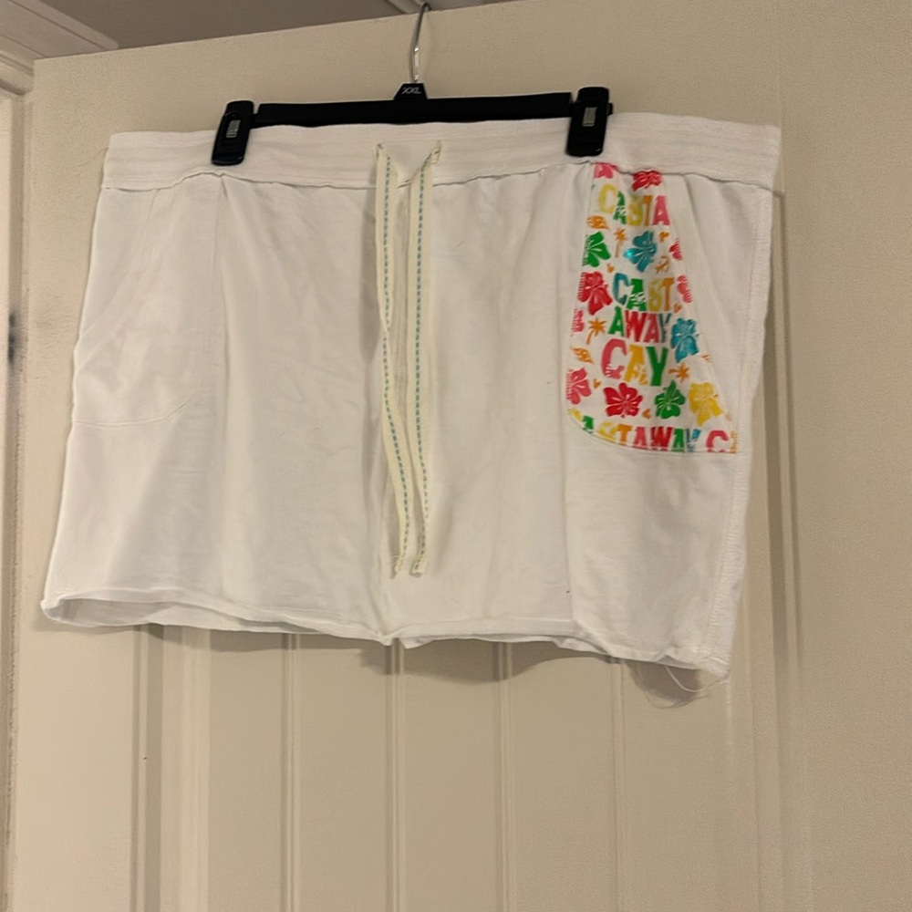 Disney Castaway Cay white skirt size XXL
